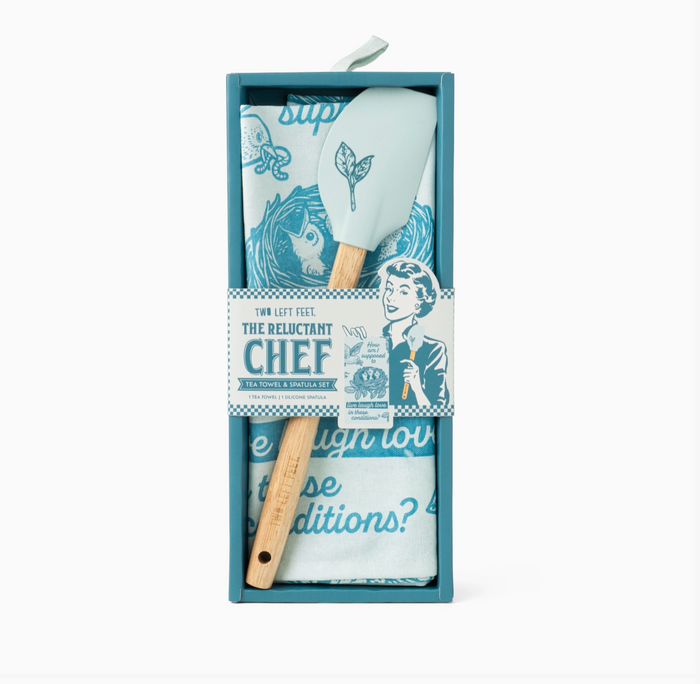 The Reluctant Chef Tea Towel & Spatula Set