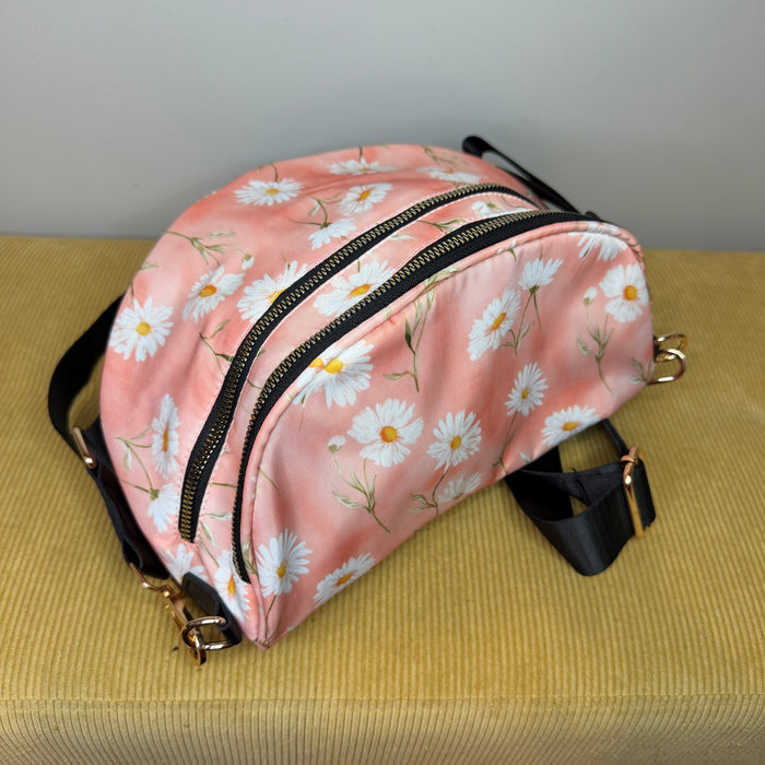 The Roni Nylon Crossbody - Pink Daisy