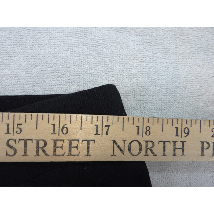 Time and Tru Womens Black Mid Rise Capri Pants Stretch Cropped Trousers XL 16 184