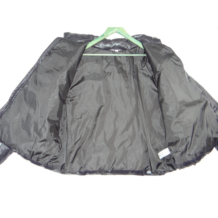 Time and Tru Womens Black Quilted Puffer Jacket Full Zip Stand Collar XL 16 183