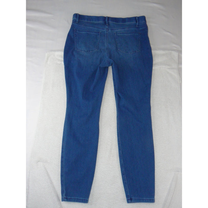 Time and Tru Womens Blue Denim Leggings Jeggings XL 16 18 High Rise Skinny1