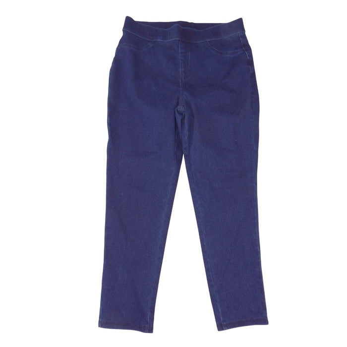 Time and Tru Womens Dark Wash Pull On Denim Jeggings Blue Size M 8 10 39390