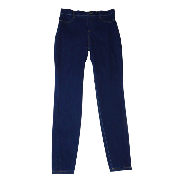 Time and Tru Womens High Rise Pull On Jeggings Dark Wash Blue Size M 8 10 38640