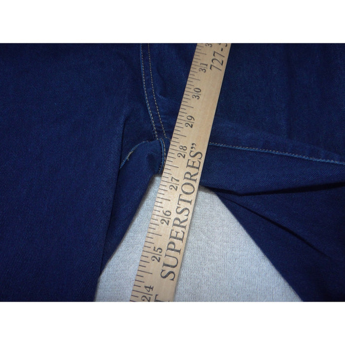 Time and Tru Womens High Rise Pull On Jeggings Dark Wash Blue Size M 8 10 38645