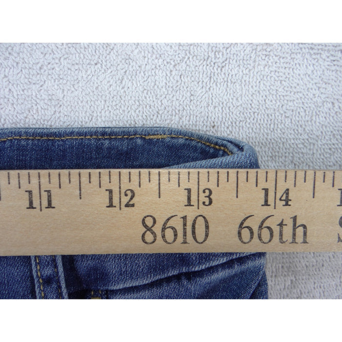 Time and Tru Womens Skinny Jeggings Medium Wash Denim Stretch Pull On Jeans XS3