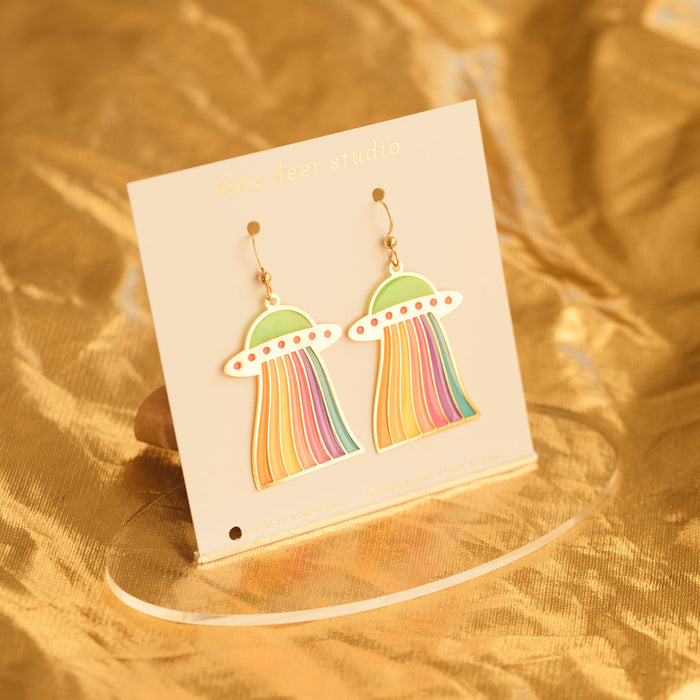 Tiny Deer Studio: Stained Glass Earrings