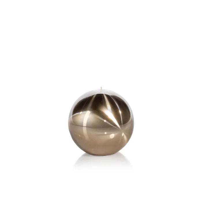 TITANIUM BALL CANDLE- GOLD/3.5"