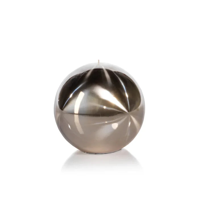 TITANIUM BALL CANDLE- GOLD/4.75"
