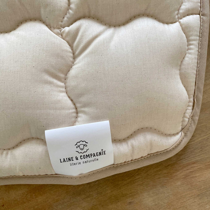 Topponcino bébé en laine vierge & coton bio – Laine & Compagnie x Sassoupi