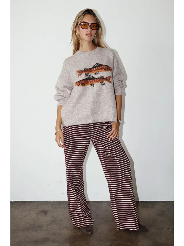 Trout Graphic Knit Sweater