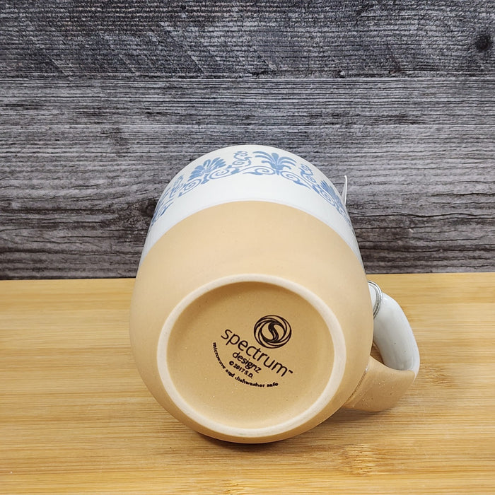 Tuscan Vineyard Grapevine Mug Ceramic Coffee Cup Rustic Blue Sky 17oz