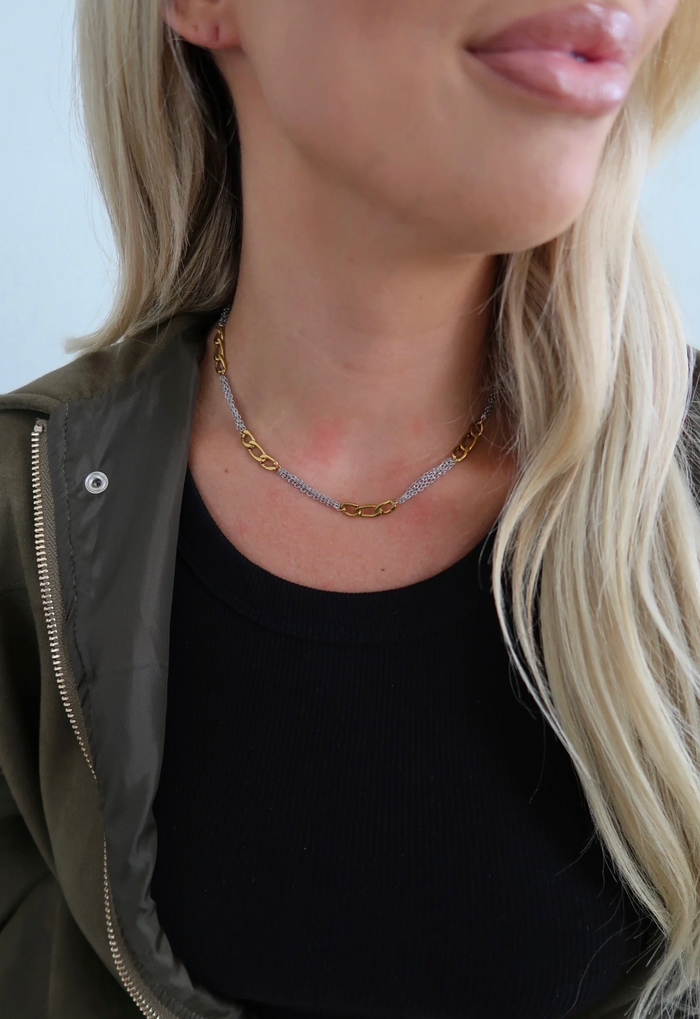 Two Toned Grace Necklace