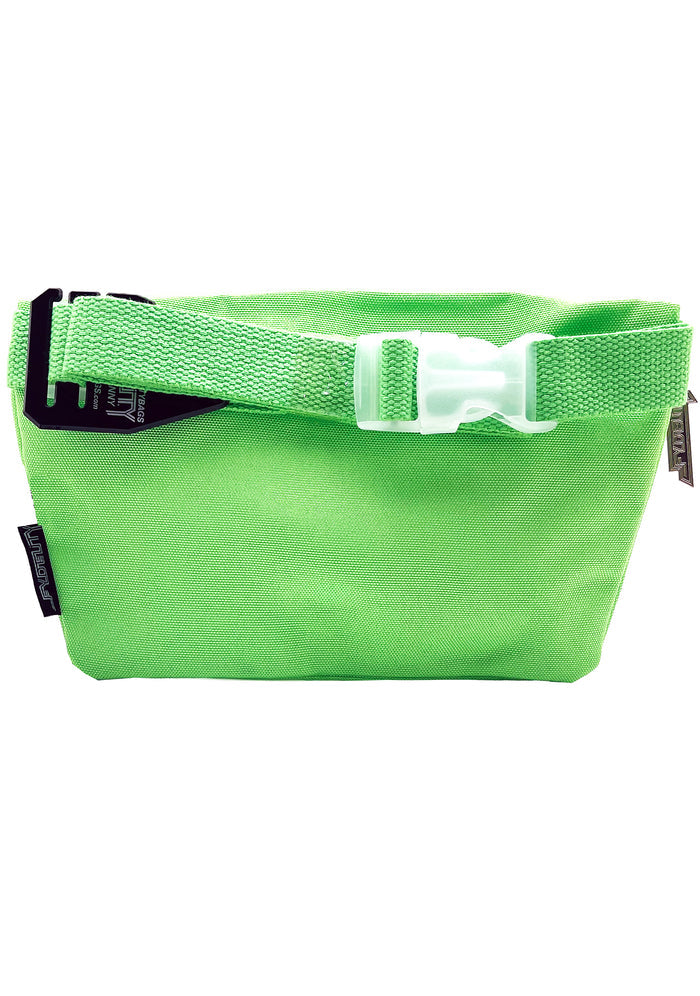 Fydelity Ultra Slim Honeydew Neon Green Fanny Pack — back view