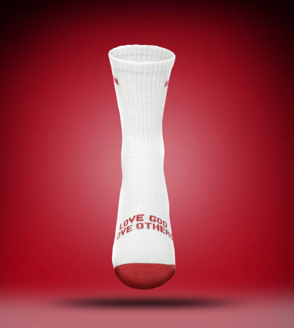 Love God Love Others {White/Red} / XS (K11-2) / Regular Crew