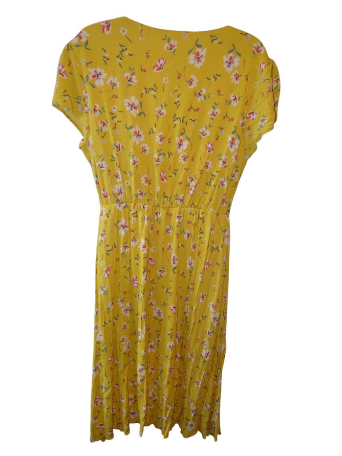 Urban Romantics Floral Midi Dress - Yellow1