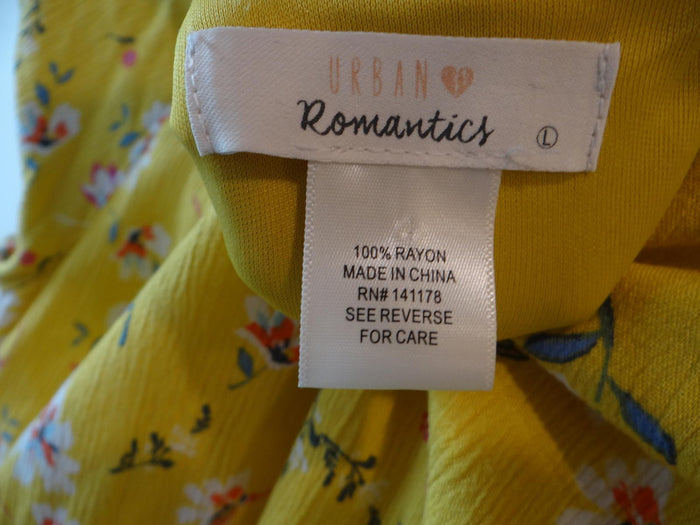 Urban Romantics Floral Midi Dress - Yellow2