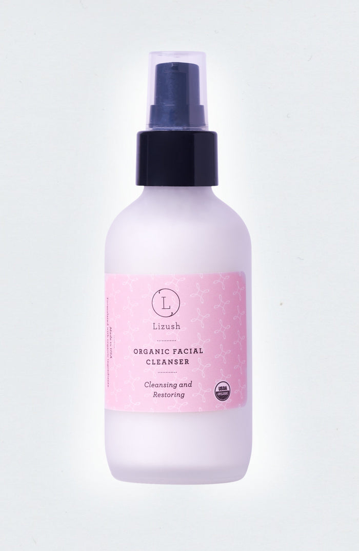 USDA Organic Facial Cleanser - Organic natural face wash bottle | Lizush
