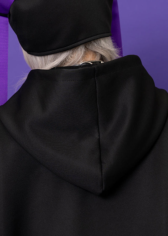 ACDC Rag Uzurai Cyberpunk Tech Kimono Black Purple Jacket — detail shot 3