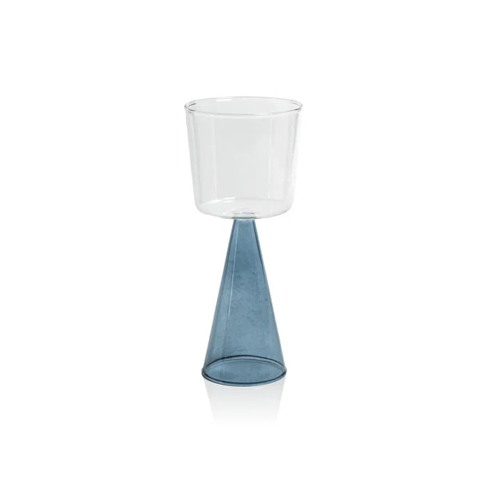 VENETO GLASS- BLUE-WHITE WINE GLASS (SET OF 4)
