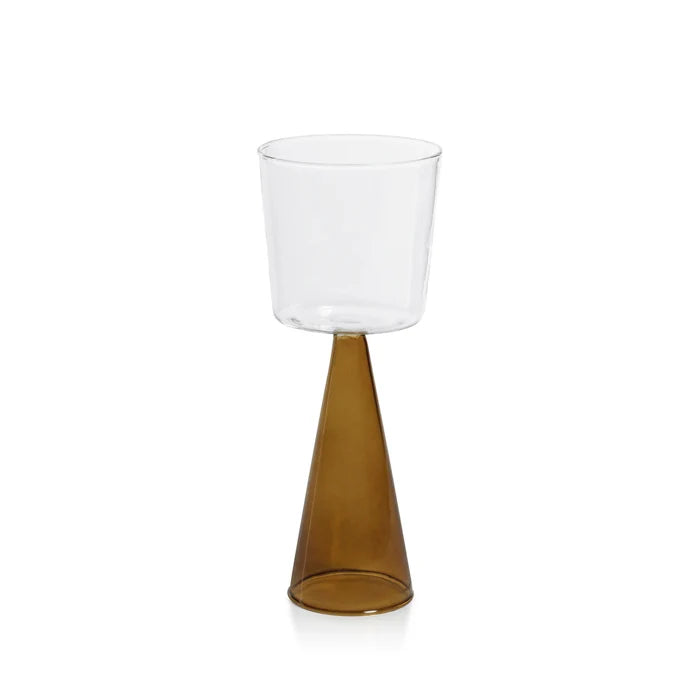 VENETO GLASS-AMBER-RED WINE GLASS (SET OF 4)
