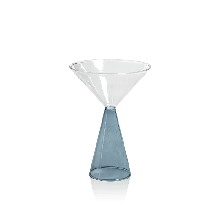 VENETO GLASS-BLUE-MARTINI GLASS (SET OF 4)