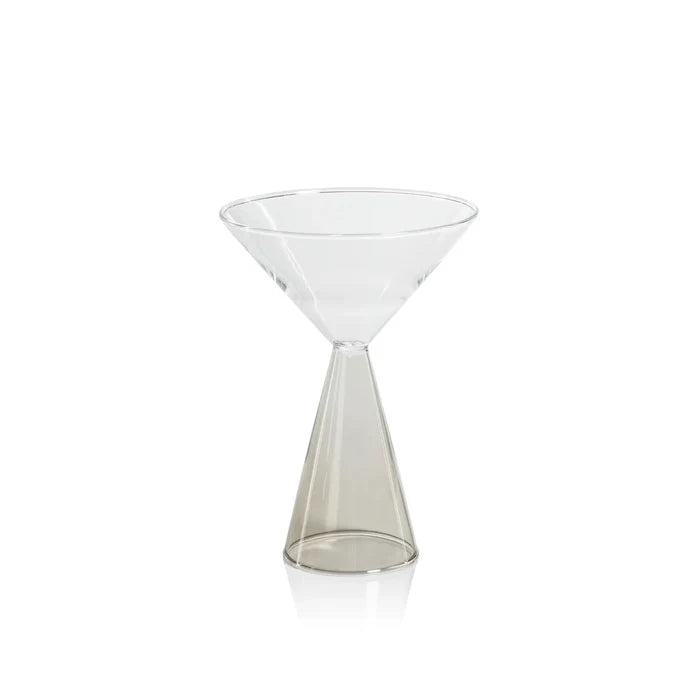VENETO GLASS-SMOKE-MARTINI GLASS  (SET OF 4)