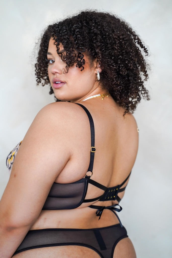 LILUNDERWEAR Dahlia Bustier Sunflower - bustier vue ensemble