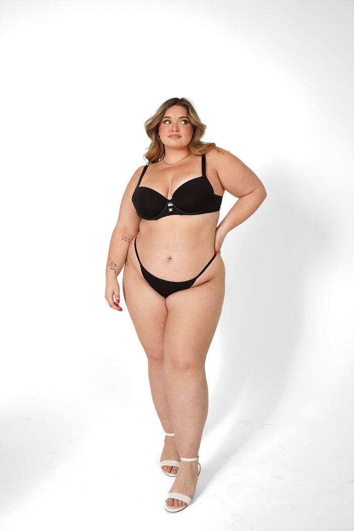 LILUNDERWEAR Daily Luxe Soutien-Gorge Noir - soutien-gorge profil