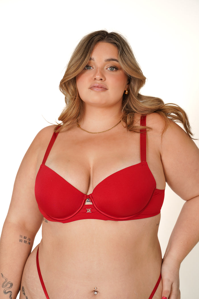 LILUNDERWEAR Daily Luxe Soutien-Gorge Rouge - soutien-gorge détail