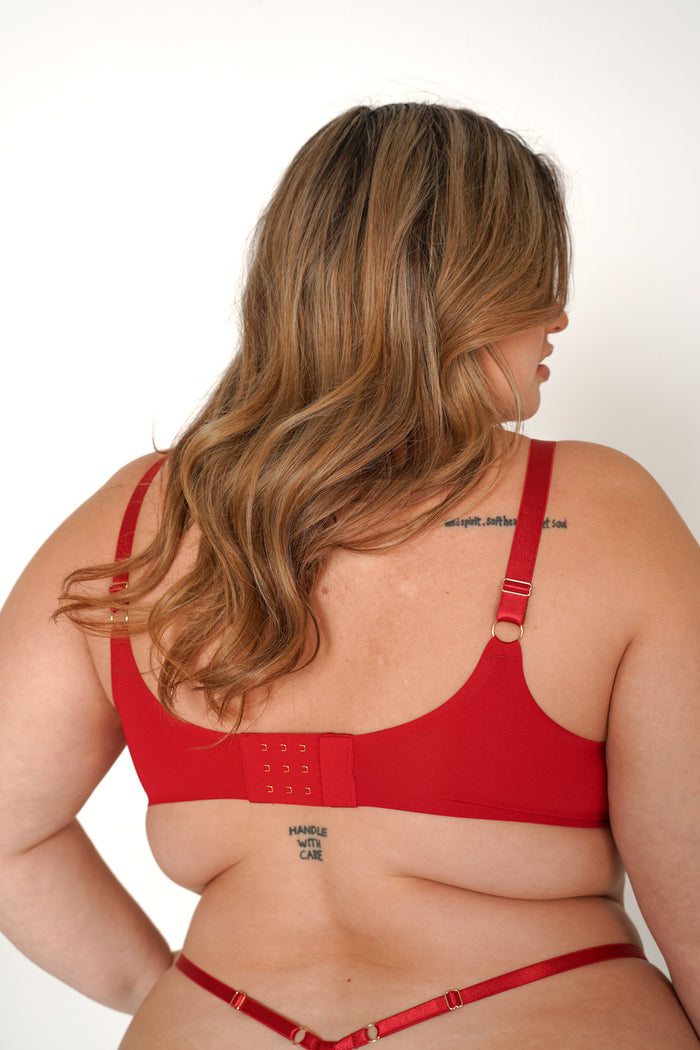 LILUNDERWEAR Daily Luxe Soutien-Gorge Rouge - soutien-gorge vue ensemble