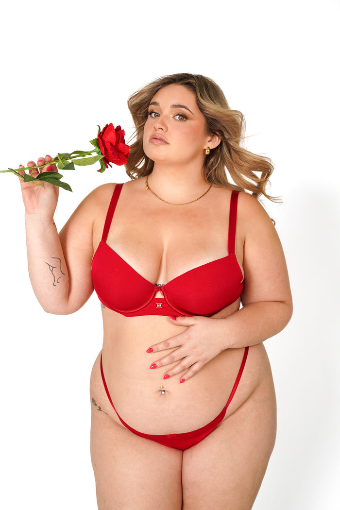 LILUNDERWEAR Daily Luxe String Rouge - string vue lifestyle