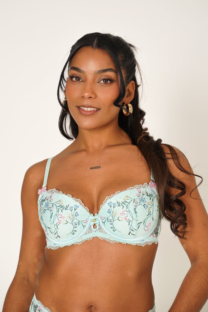 LILUNDERWEAR Essence Balconnet Menthe - balconnet détail