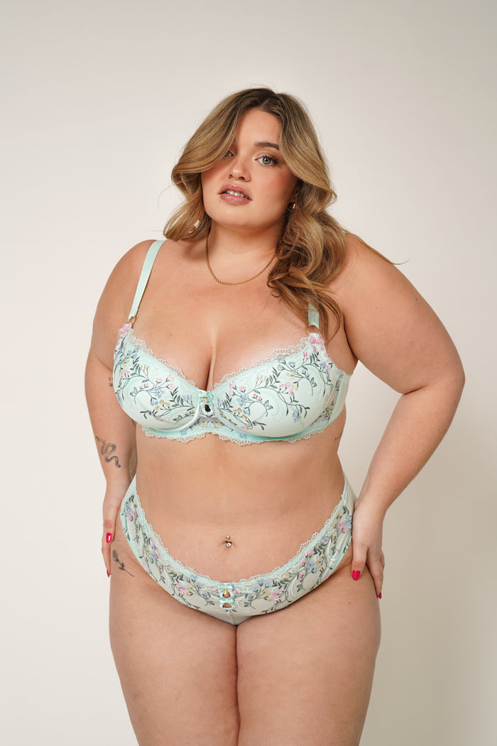 LILUNDERWEAR Essence Balconnet Menthe - balconnet profil