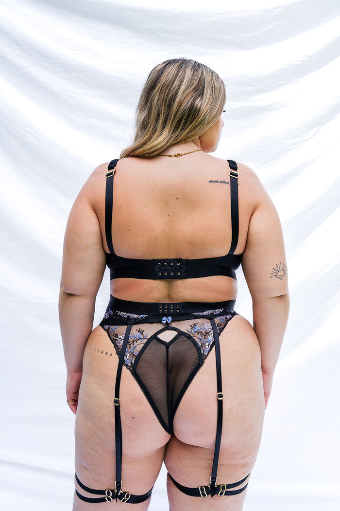 LILUNDERWEAR Euphorik Balconnet Noir - balconnet profil