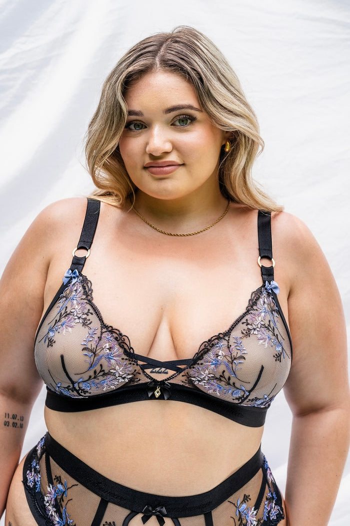 LILUNDERWEAR Euphorik Bralette Noir - bralette détail
