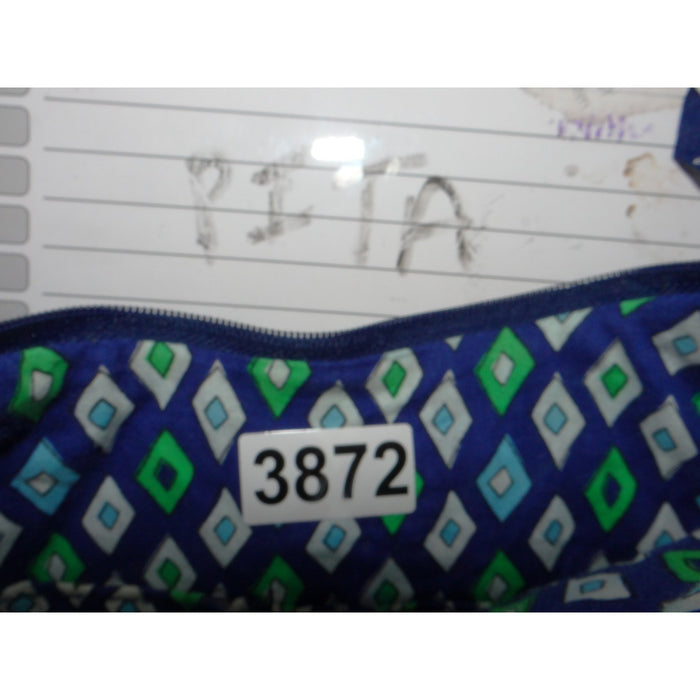 Vera Bradley Provencal Blue Green Floral Quilted Cotton Shoulder Bag 38721