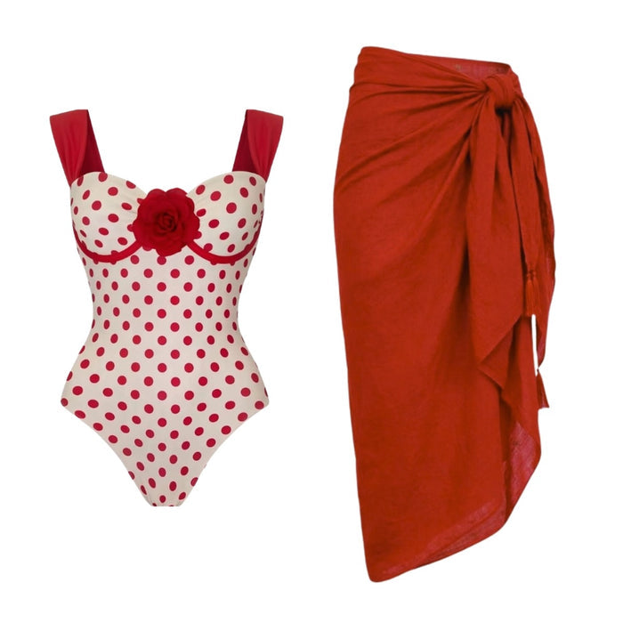Vermeer Swimsuit Set - Red