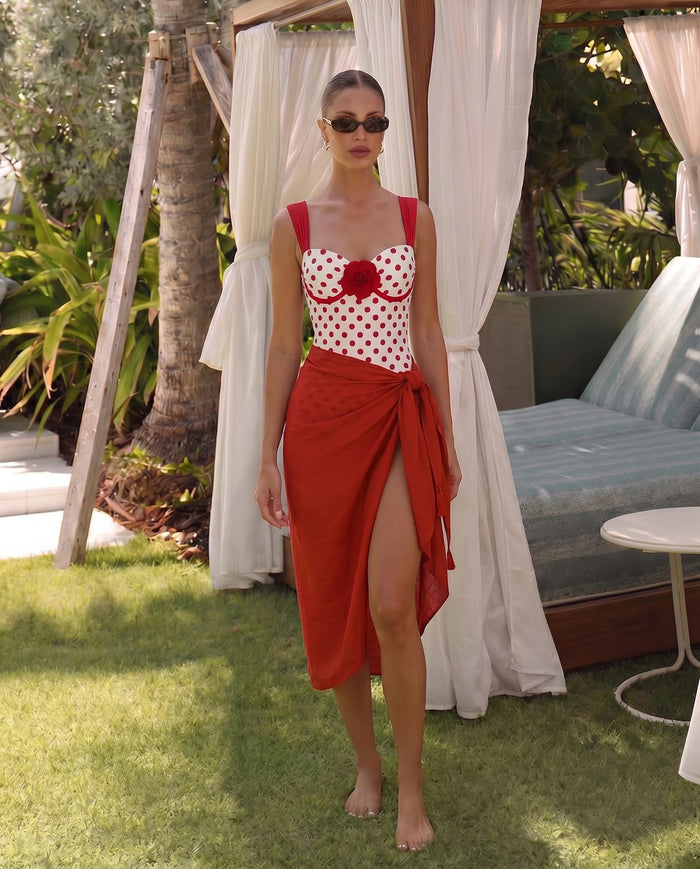 Vermeer Swimsuit Set - Red