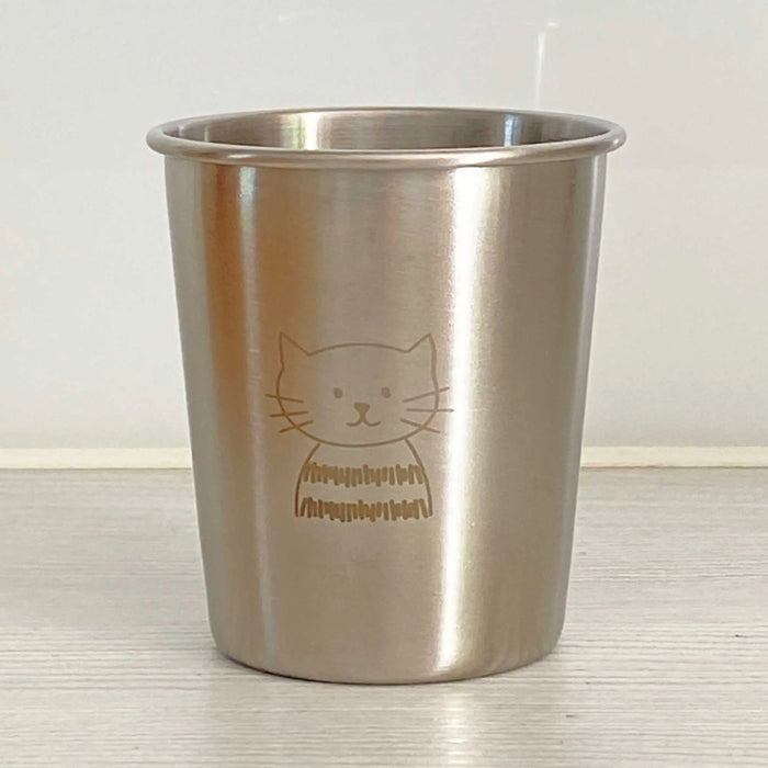 Verre enfant en inox 18/8 Joli Monde 180 ml – Motif chat
