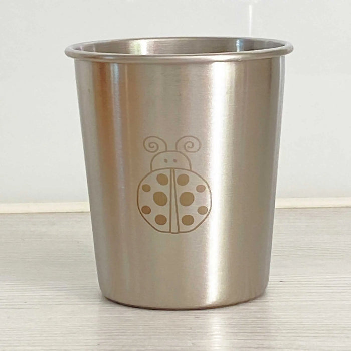 Verre enfant en inox 18/8 Joli Monde 180 ml – Motif Coccinelle