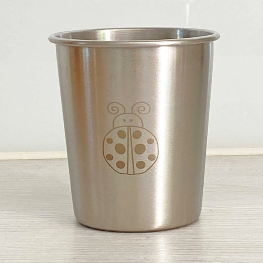 Verre enfant en inox 18/8 Joli Monde 180 ml – Motif Coccinelle