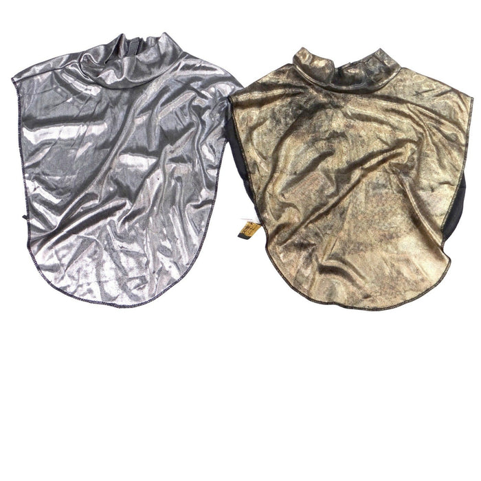 Vintage A Brod Fashion Accessories Metallic Mock Neck Dickey Set Gold Silver0