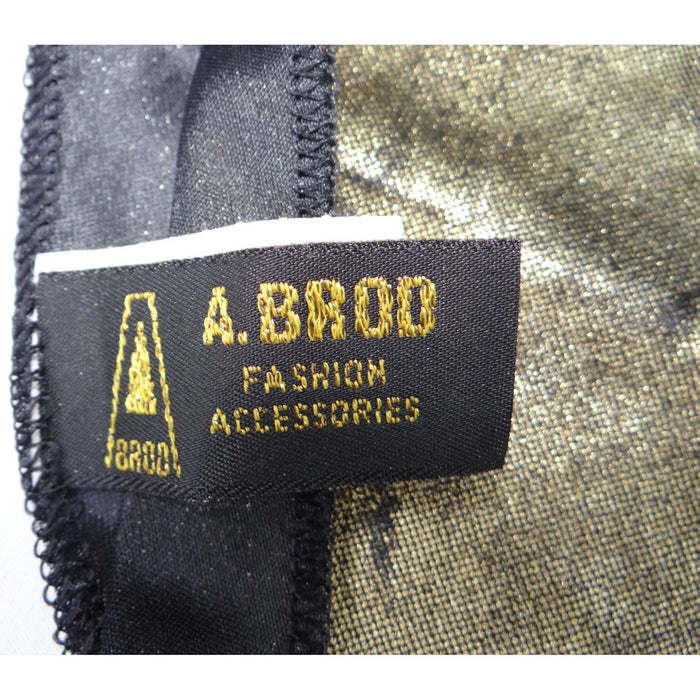 Vintage A Brod Fashion Accessories Metallic Mock Neck Dickey Set Gold Silver2