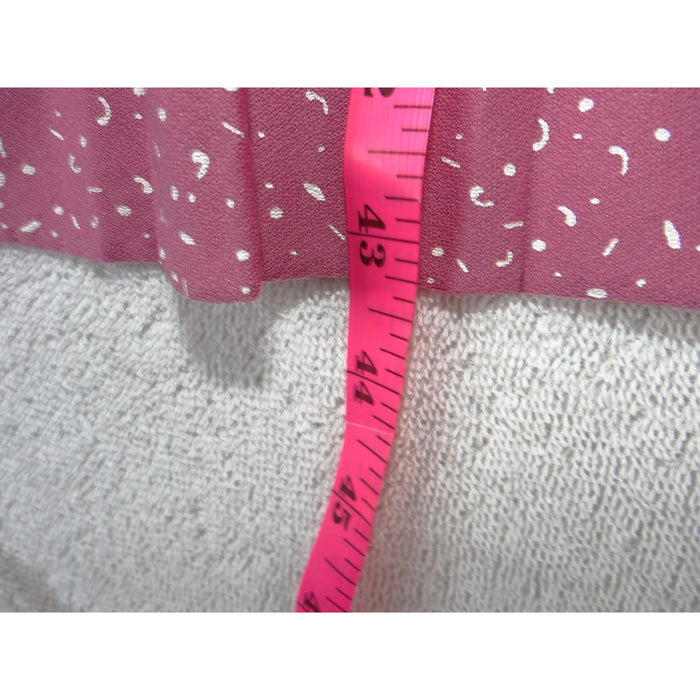 Vintage Carriage Court Pink Abstract Print Double Breasted Drop Waist Dress 142