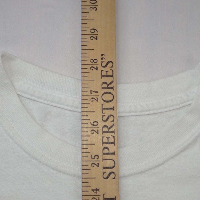 Vintage Gildan Fresh Triple Graphic Mens XL White Checkered Short Sleeve Tee4