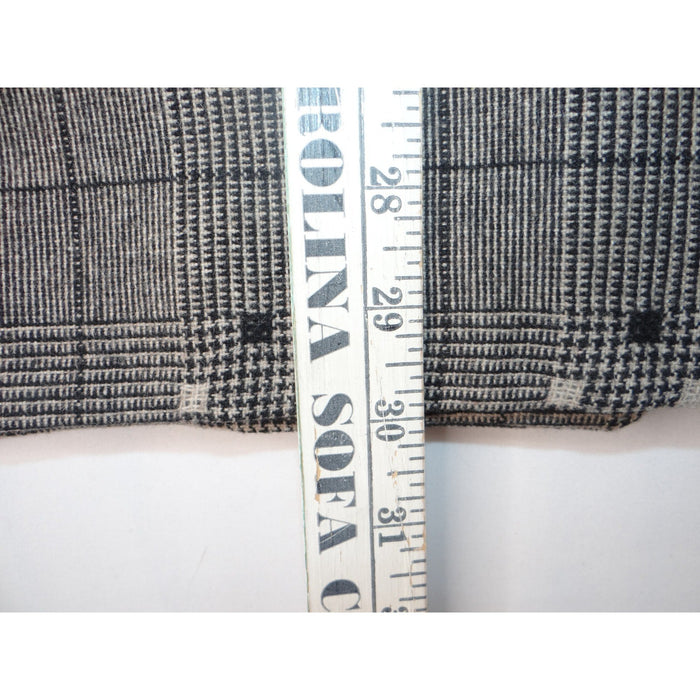 Vintage HBS LTD Trendy Plaid Double Breasted Blazer Jacket Gray Black White5