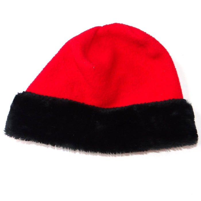 Vintage Kathleen for Sweet Herb Red Fleece Hat and Scarf Set Black Trim2