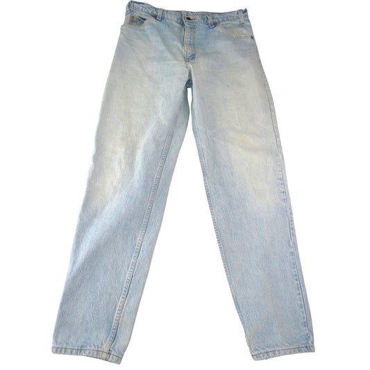 Vintage Levis Orange Tag Jeans Mens 36x34 Light Wash Straight Leg Made in USA0