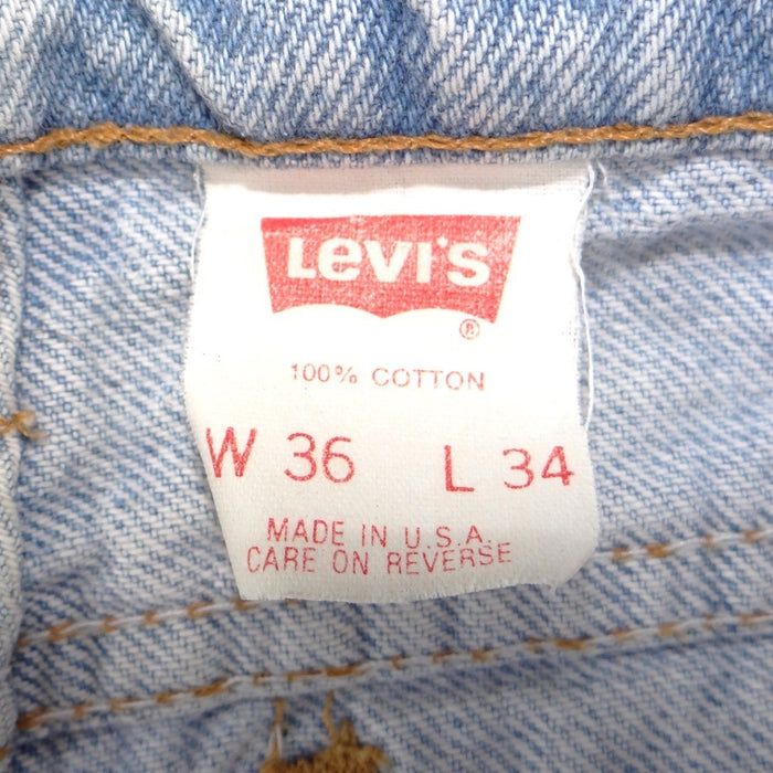 Vintage Levis Orange Tag Jeans Mens 36x34 Light Wash Straight Leg Made in USA1