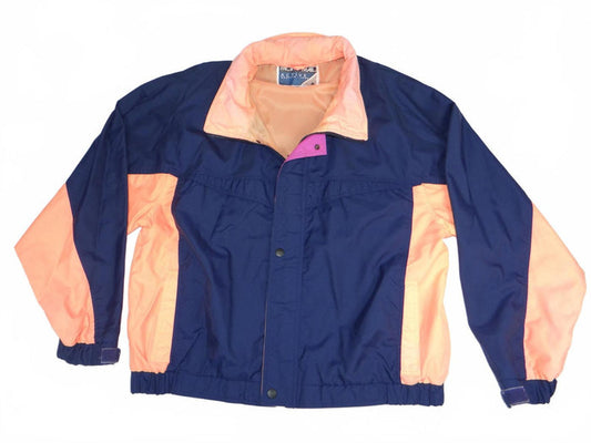 Vintage Pacific Trail Activewear Men's XL Colorblock Windbreaker Jacket0